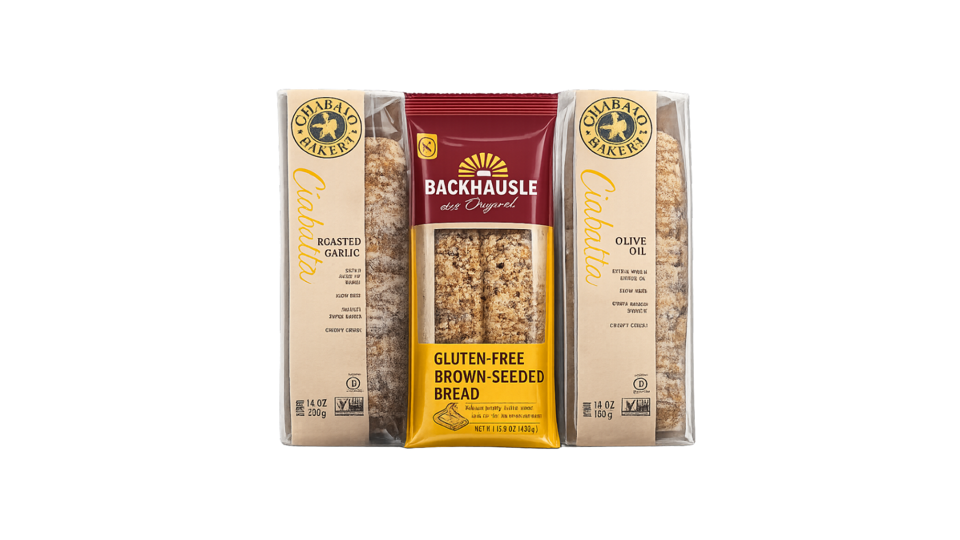 Backhausle gluten-free bread in MibaStar ovenable packaging