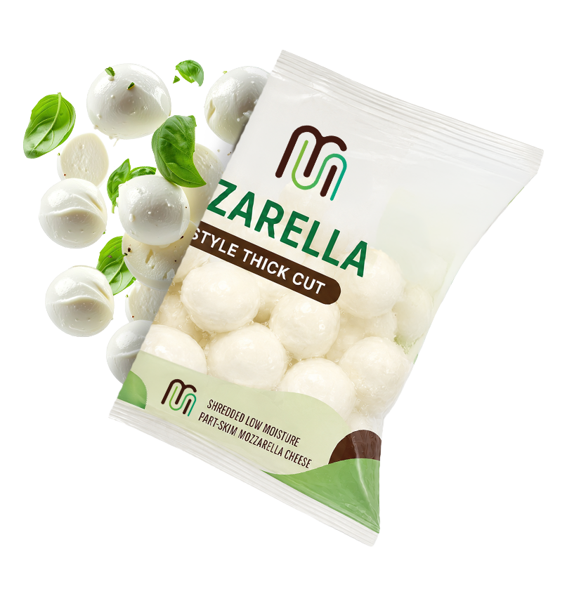 MibaStar flow pack pouch for mozzarella