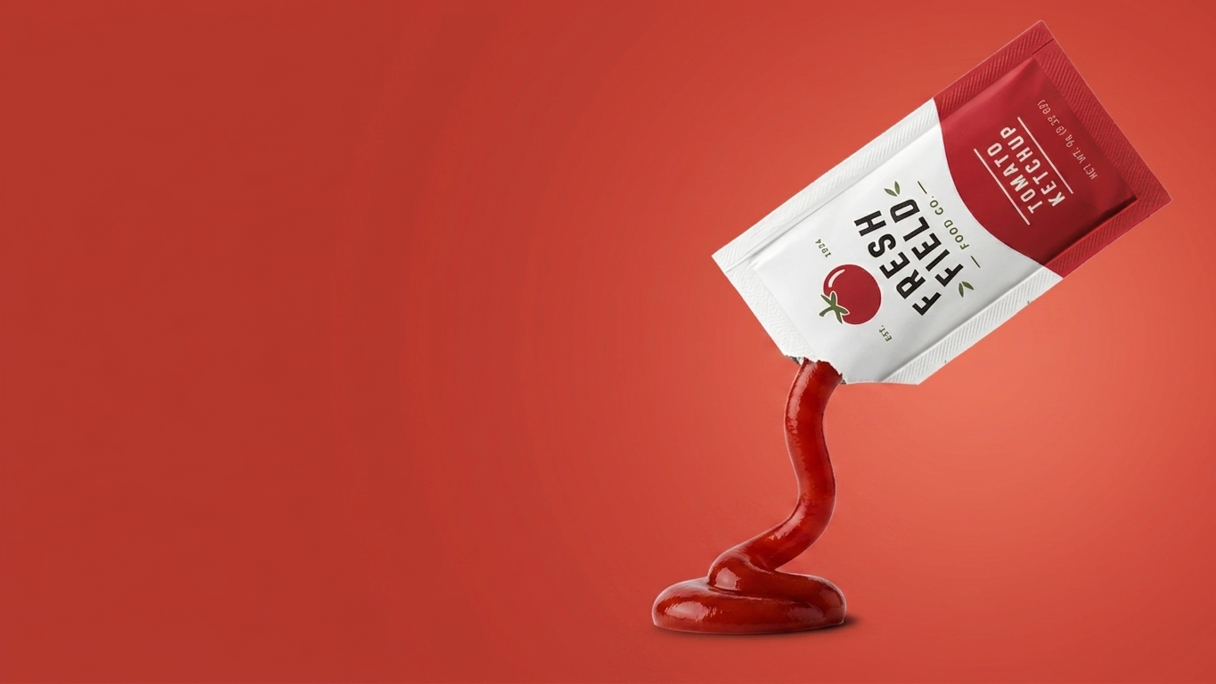 Single-serve sauce portion pack in MibaStar compostable film